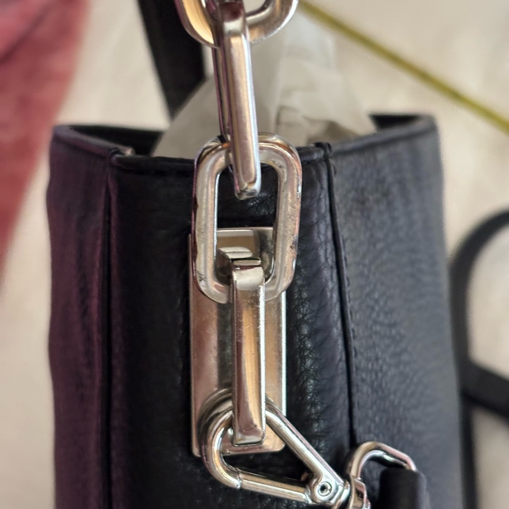 Michael Kors Black Pebbled Leather Shoulder Bag - Picture 9 of 10